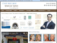 Tablet Screenshot of cosmeticplasticsurgerynewportbeach.com